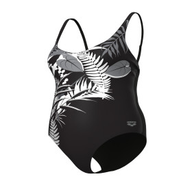 Arena Bodylift LUCY Lightcross PLUS Black Multi Black - Maillot Grandes Tailles Natation Arena Aquagym 