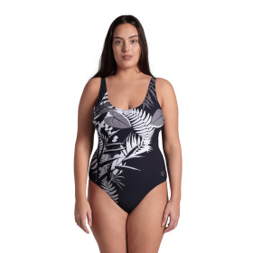 Arena Bodylift LUCY Lightcross PLUS Black Multi Black - Maillot Grandes Tailles Natation Arena Aquagym 