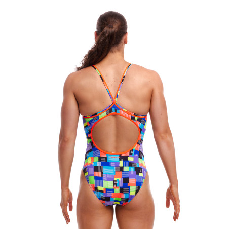 FUNKITA Chip Set Dos Diamond Back - Maillot de bain Femme Natation 1 piece | Les4Nages