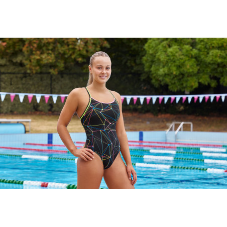 FUNKITA Star Sign Dos Diamond Back - Maillot de bain Femme Natation 1 piece | Les4Nages