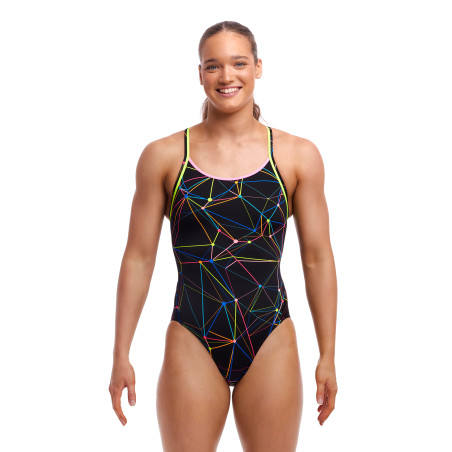 FUNKITA Star Sign Dos Diamond Back - Maillot de bain Femme Natation 1 piece | Les4Nages