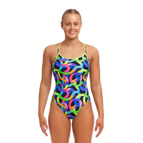 FUNKITA 	Got Worms Dos Diamond Back - Maillot de bain Femme Natation 1 piece