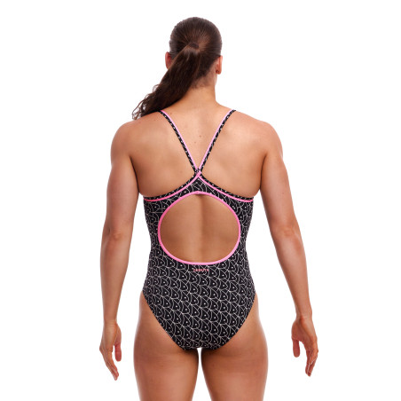 Maillot Menstruel Natation FUNKITA Summer Fish Dos Diamond Secure - Maillot de bain Femme Natation 1 piece | Les4Nages