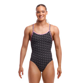 FUNKITA Summer Fish Dos Diamond Secure - Maillot de bain Femme Natation 1 piece