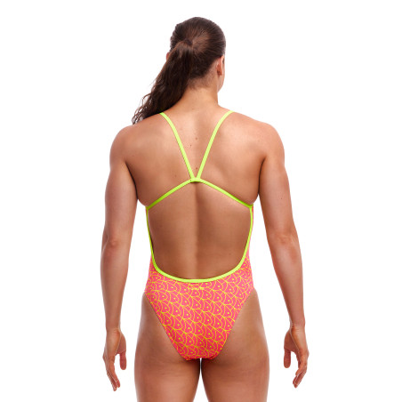 FUNKITA Swim School Dos Single Strength - Maillot de bain Femme Natation 1 piece | Les4Nages