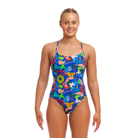 FUNKITA Blues Baby Dos Diamond Back - Maillot de bain Femme Natation 1 piece