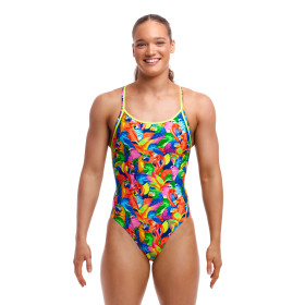 FUNKITA Bright Birds Dos Diamond Back - Maillot de bain Femme Natation 1 piece