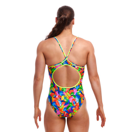 FUNKITA Bright Birds Dos Diamond Back - Maillot de bain Femme Natation 1 piece | Les4Nages