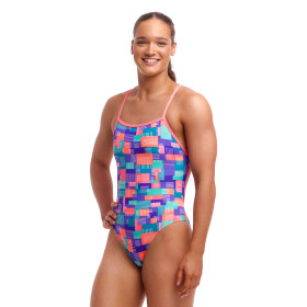 FUNKITA Giga Bit Dos Single Strength - Maillot de bain Femme Natation 1 piece