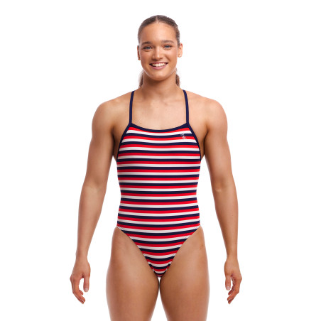 FUNKITA Riviera Dos Tie Me Tight - Maillot de bain Femme Natation 1 piece | Les4Nages