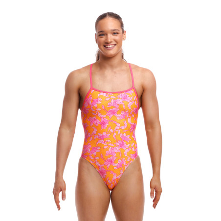 FUNKITA Summer Season Dos Strapped In - Maillot de bain Femme Natation 1 piece | Les4Nages