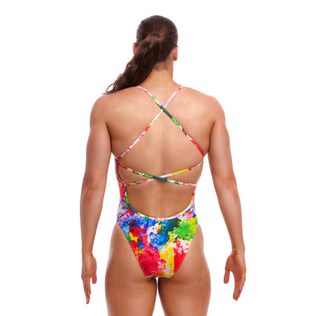 FUNKITA Ink Jet Dos Strapped In - Maillot de bain Femme Natation 1 piece | Les4Nages