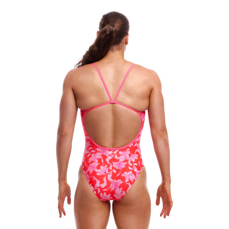 FUNKITA Fire Flyer Dos Single Straps - Maillot de bain Femme Natation 1 piece | Les4Nages