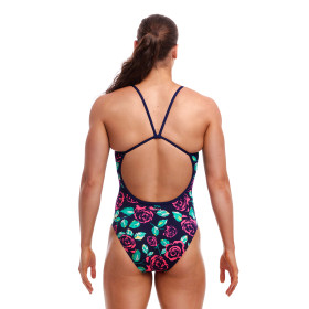 FUNKITA Feeling Rosy Dos Single Straps - Maillot de bain Femme Natation 1 piece