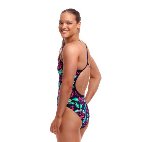 FUNKITA Feeling Rosy Dos Single Straps - Maillot de bain Femme Natation 1 piece