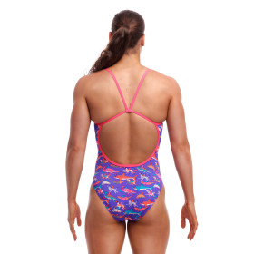 FUNKITA Doggie Paddle Dos Single Straps - Maillot de bain Femme Natation 1 piece