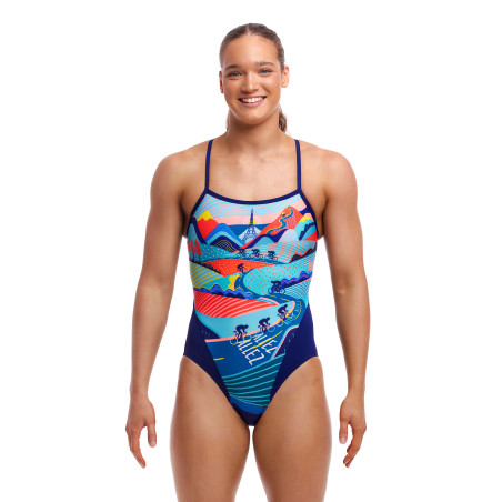 FUNKITA Vive La Funky Dos Single Straps - Maillot de bain Femme Natation 1 piece | Les4Nages