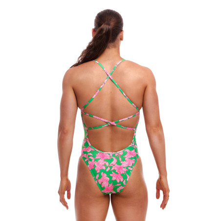 FUNKITA Blossom Fly Dos Strapped In - Maillot de bain Femme Natation 1 piece | Les4Nages