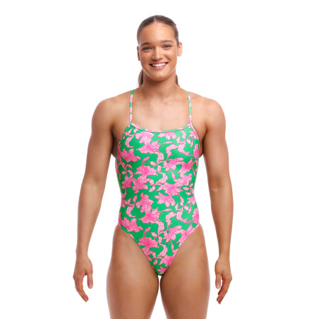 FUNKITA Blossom Fly Dos Strapped In - Maillot de bain Femme Natation 1 piece | Les4Nages