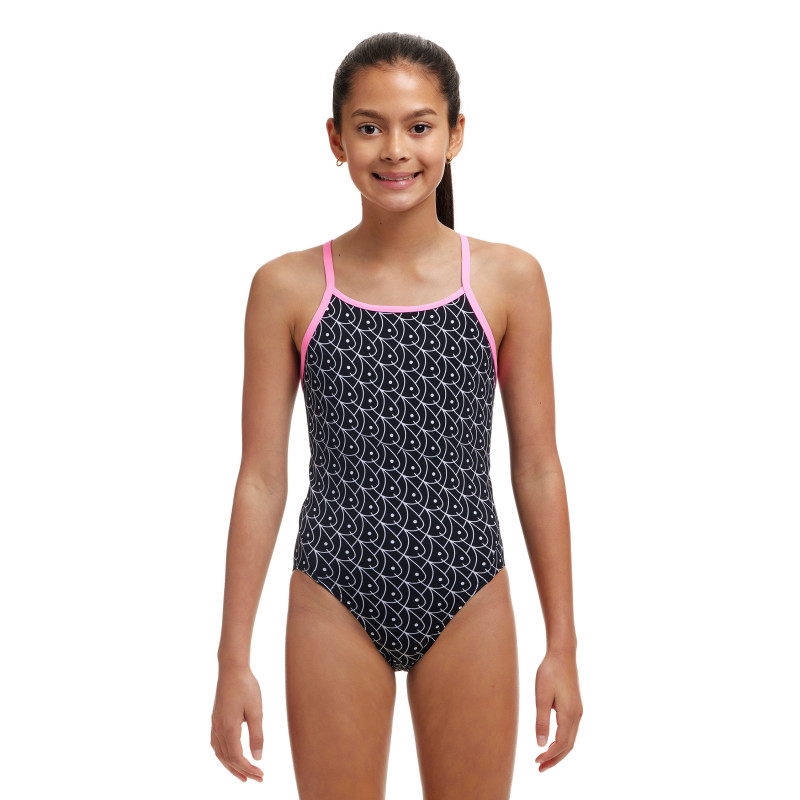 FUNKITA (8-14ans) Summer Fish Dos Diamond Back - Maillot de bain Natation Fille 1 piece | Les4Nages