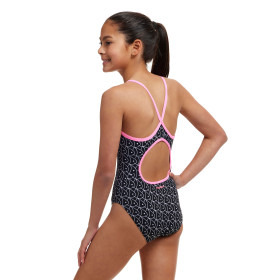 FUNKITA (8-14ans) 	Summer Fish Dos Diamond Back - Maillot de bain Natation Fille 1 piece