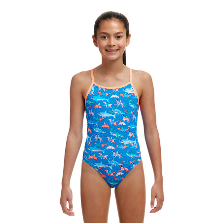 FUNKITA (8-14ans) Fin Swimming Dos Diamond Back - Maillot de bain 1 piece Fille | Les4Nages