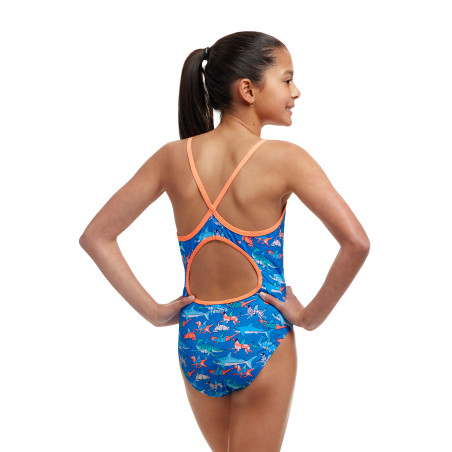 FUNKITA (8-14ans) Fin Swimming Dos Diamond Back - Maillot de bain 1 piece Fille | Les4Nages