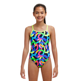 FUNKITA (8-14ans)  Got Worms Dos Diamond Back - Maillot de bain Natation Fille 1 piece