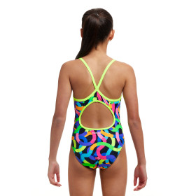 FUNKITA (8-14ans)  Got Worms Dos Diamond Back - Maillot de bain Natation Fille 1 piece