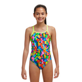 FUNKITA (8-14ans) Bright Birds Dos Diamond Back - Maillot de bain Natation Fille 1 piece