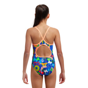 FUNKITA (6-12ans) Blues Baby Dos Diamond Back - Maillot de bain 1 piece Fille