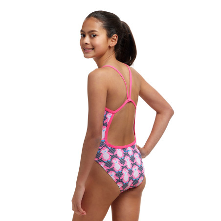 FUNKITA (8-14ans) Pen Guy Dos Single Straps - Maillot de bain 1 piece Fille | Les4Nages