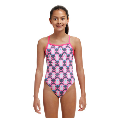 FUNKITA (8-14ans) Pen Guy Dos Single Straps - Maillot de bain 1 piece Fille | Les4Nages