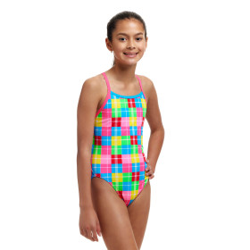 FUNKITA (8-14ans) Party Patch Dos Single Straps - Maillot de bain Natation Fille 1 piece