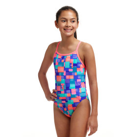 FUNKITA (8-14ans) Giga Bit Dos Single Straps - Maillot de bain Natation Fille 1 piece