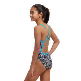 FUNKITA (8-14ans) White Walker Dos Single Straps - Maillot de bain 1 piece Fille