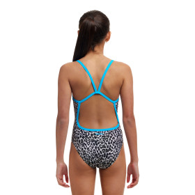 FUNKITA (8-14ans) White Walker Dos Single Straps - Maillot de bain 1 piece Fille