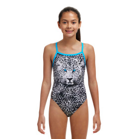 FUNKITA (8-14ans) White Walker Dos Single Straps - Maillot de bain 1 piece Fille