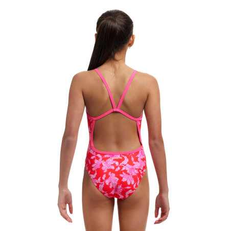 FUNKITA (8-14ans) Fire Flyer Dos Single Straps - Maillot de bain 1 piece Fille | Les4Nages