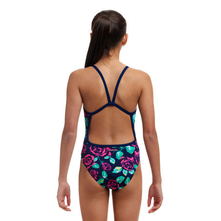 FUNKITA (8-14ans) Feeling Rosy Dos Single Straps - Maillot de bain 1 piece Fille | Les4Nages