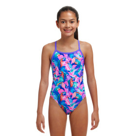 FUNKITA (8-14ans) Birds Gone Wild Dos Single Straps - Maillot de bain 1 piece Fille