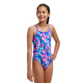 FUNKITA (8-14ans) Birds Gone Wild Dos Single Straps - Maillot de bain Natation Fille 1 piece