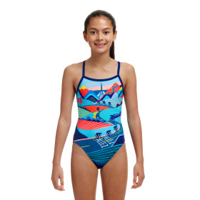 FUNKITA (8-14ans)  Vive La Funky Dos Single Straps - Maillot de bain Natation Fille 1 piece