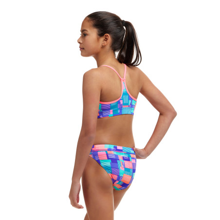 Funkita (6-14 ans) Giga Bit Swim Crop Top Sports Brief 2 pieces - Maillot de bain Natation Fille 2 pieces | Les4Nages