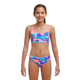 Funkita (6-14 ans) Giga Bit Swim Crop Top Sports Brief 2 pieces - Maillot de bain Natation Fille 2 pieces