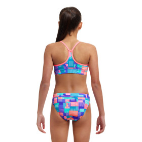 Funkita (6-14 ans) Giga Bit Swim Crop Top Sports Brief 2 pieces - Maillot de bain Natation Fille 2 pieces