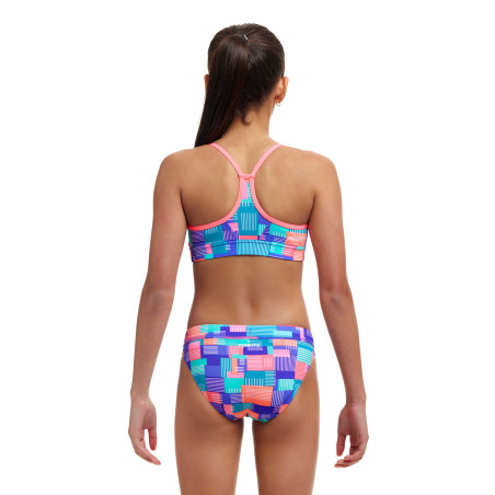 Funkita (6-14 ans) Giga Bit Swim Crop Top Sports Brief 2 pieces - Maillot de bain Natation Fille 2 pieces | Les4Nages