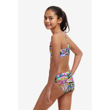 Funkita (6-14 ans) Scissor Kick Swim Crop Top Sports Brief 2 pieces - Maillot de bain Natation Fille 2 pieces | Les4Nages