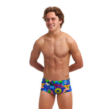 FUNKY TRUNKS (6-12 ans) Blues Baby - Boxer Natation Gar | Les4Nages