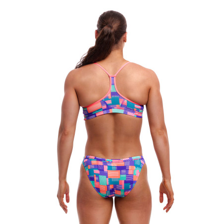 FUNKITA Giga Bit Swim Crop Top Hipster Brief - Maillot de bain 2 pieces | Les4Nages